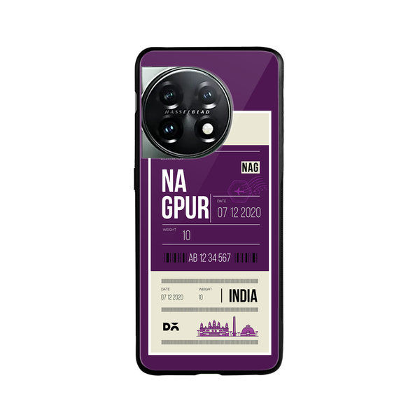 

DailyObjects Nagpur City Tag Glass Case Cover For OnePlus 11 5G