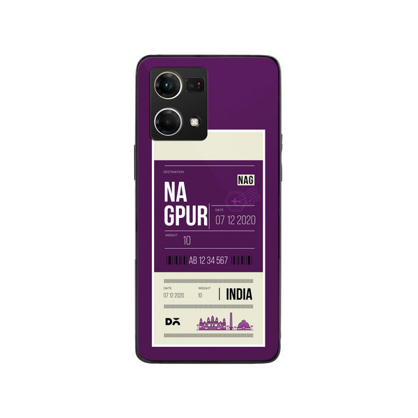

DailyObjects Nagpur City Tag Glass Case Cover For Oppo Reno 7
