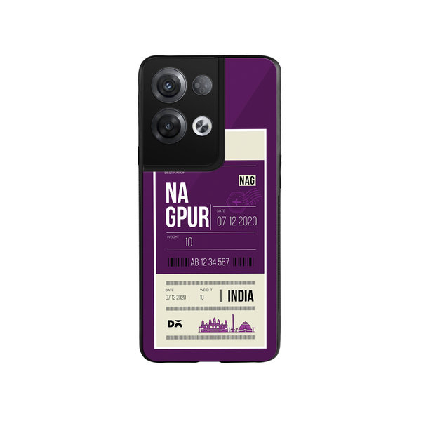 

DailyObjects Nagpur City Tag Glass Case Cover For Oppo Reno 8