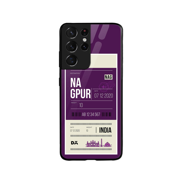 

DailyObjects Nagpur City Tag Glass Case Cover For Samsung Galaxy S21 Ultra