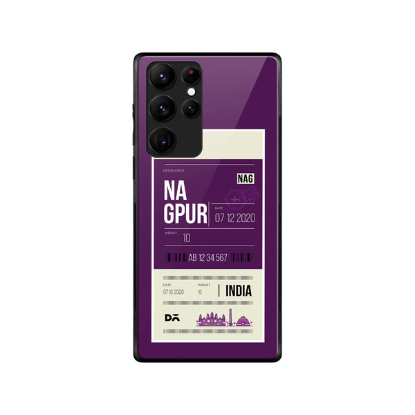 

DailyObjects Nagpur City Tag Glass Case Cover For Samsung Galaxy S22 Ultra