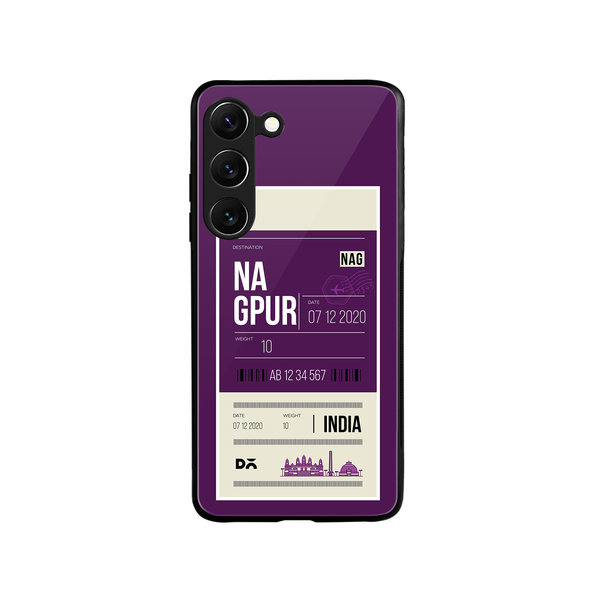 

DailyObjects Nagpur City Tag Glass Case Cover For Samsung Galaxy S23 Plus