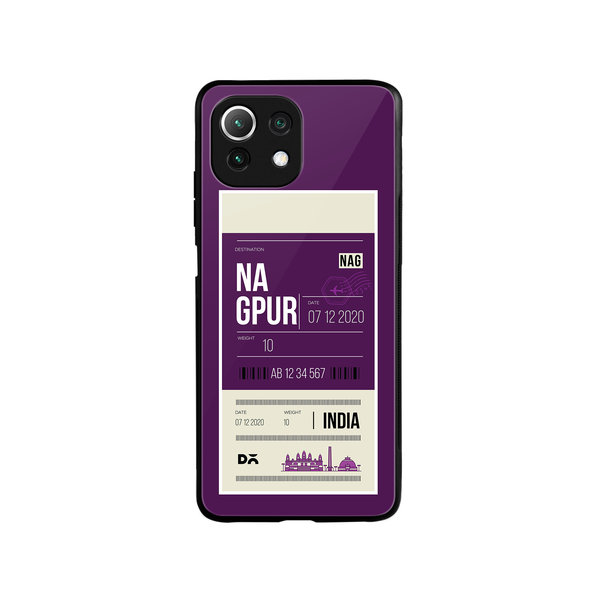 

DailyObjects Nagpur City Tag Glass Case Cover For Xiaomi Mi 11 Lite