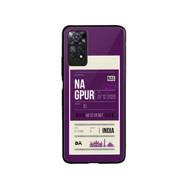 

DailyObjects Nagpur City Tag Glass Case Cover For Xiaomi Redmi Note 11 Pro