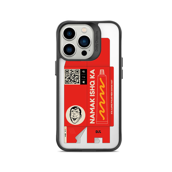 

DailyObjects Namak Ishq Ka Black Hybrid Clear Case Cover For iPhone 14 Pro