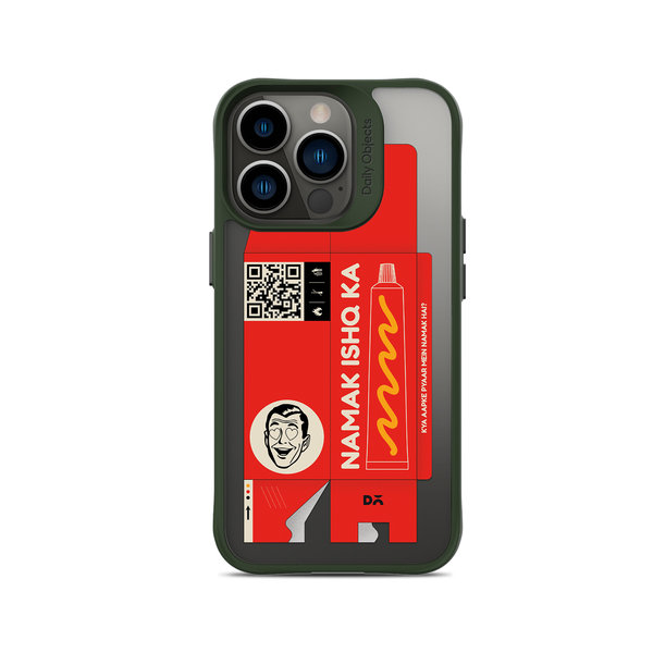 

DailyObjects Namak Ishq Ka Green Hybrid Clear Case Cover For iPhone 13 Pro Max