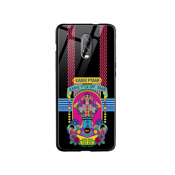 

DailyObjects Nasty Pyaar Glass Case Cover For OnePlus 7