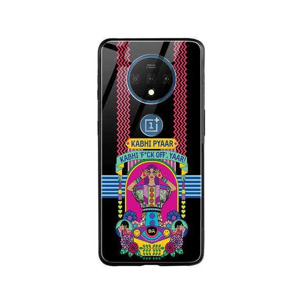 

DailyObjects Nasty Pyaar Glass Case Cover For OnePlus 7T