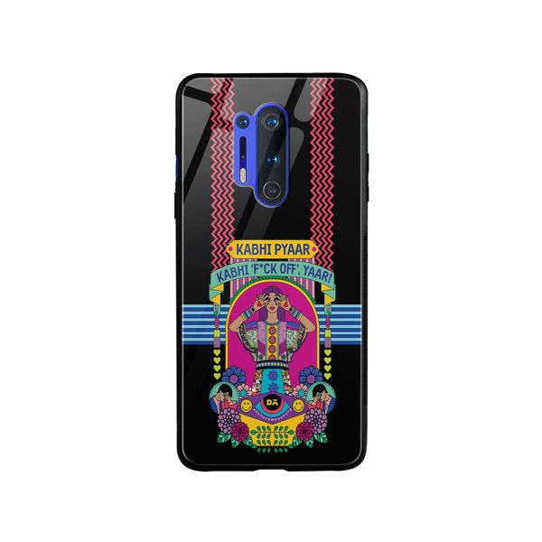 

DailyObjects Nasty Pyaar Glass Case Cover For OnePlus 8 Pro