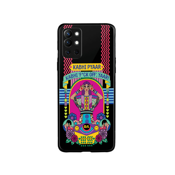 

DailyObjects Nasty Pyaar Glass Case Cover For OnePlus 9R