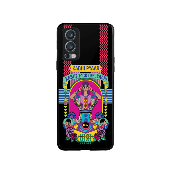 

DailyObjects Nasty Pyaar Glass Case Cover For OnePlus Nord 2