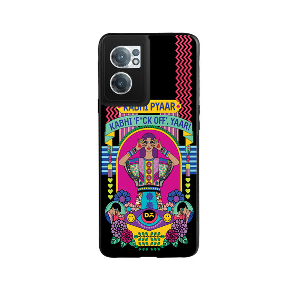 

DailyObjects Nasty Pyaar Glass Case Cover For OnePlus Nord CE 2