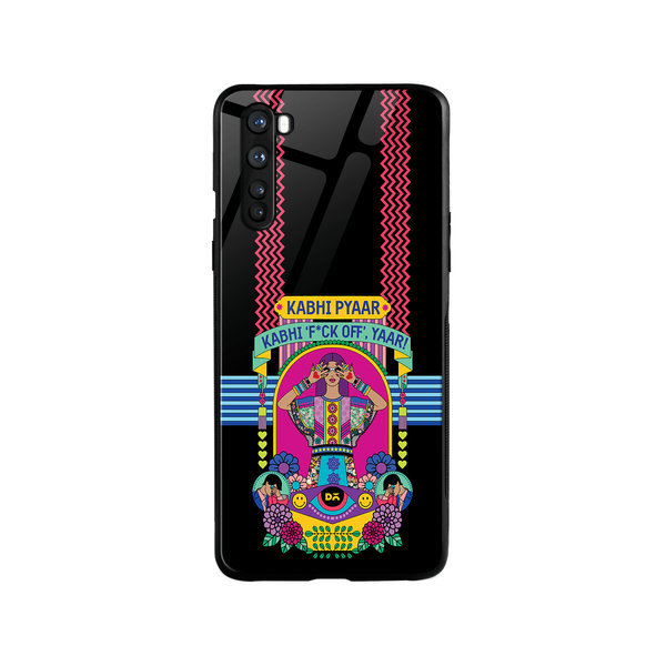 

DailyObjects Nasty Pyaar Glass Case Cover For OnePlus Nord