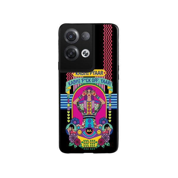 

DailyObjects Nasty Pyaar Glass Case Cover For Oppo Reno 8 Pro Plus