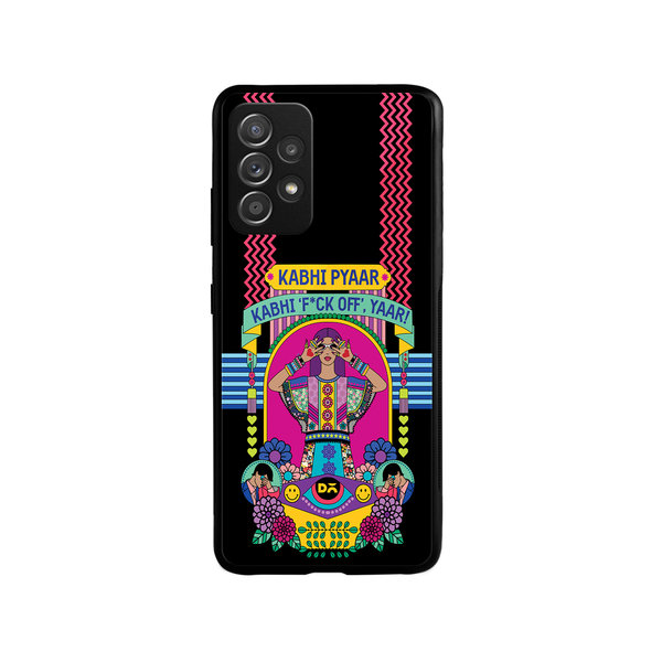

DailyObjects Nasty Pyaar Glass Case Cover For Samsung Galaxy A73
