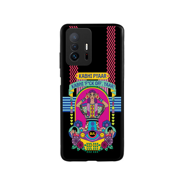 DailyObjects Nasty Pyaar Glass Case Cover For Xiaomi 11T
