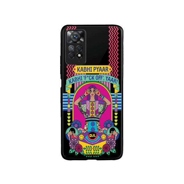 

DailyObjects Nasty Pyaar Glass Case Cover For Xiaomi Redmi Note 11 Pro