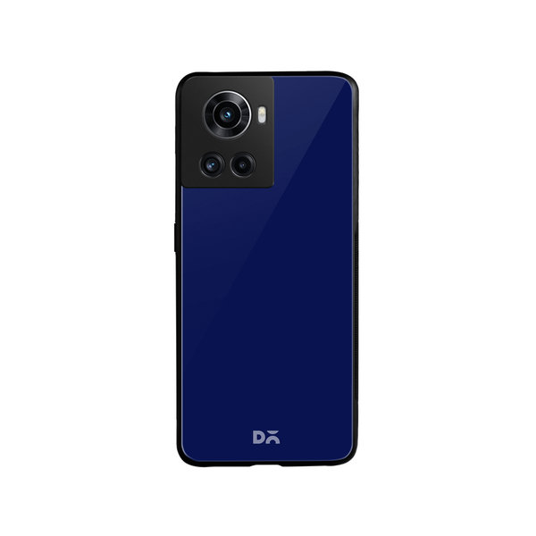 DailyObjects Navy Blue Glass Case Cover For OnePlus 10R