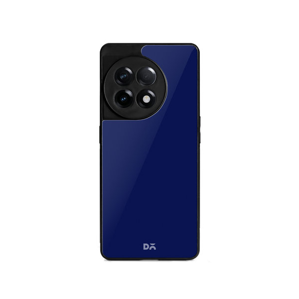 DailyObjects Navy Blue Glass Case Cover For OnePlus 11R