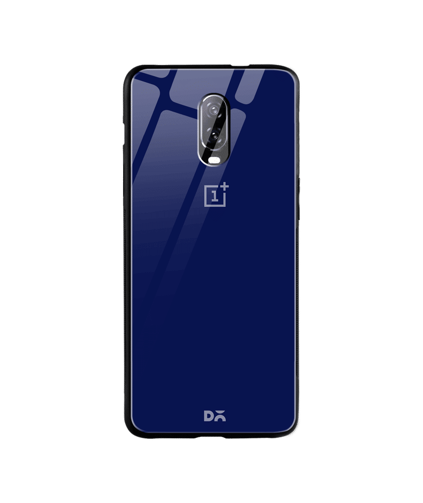Navy Blue Glass Case Cover For OnePlus