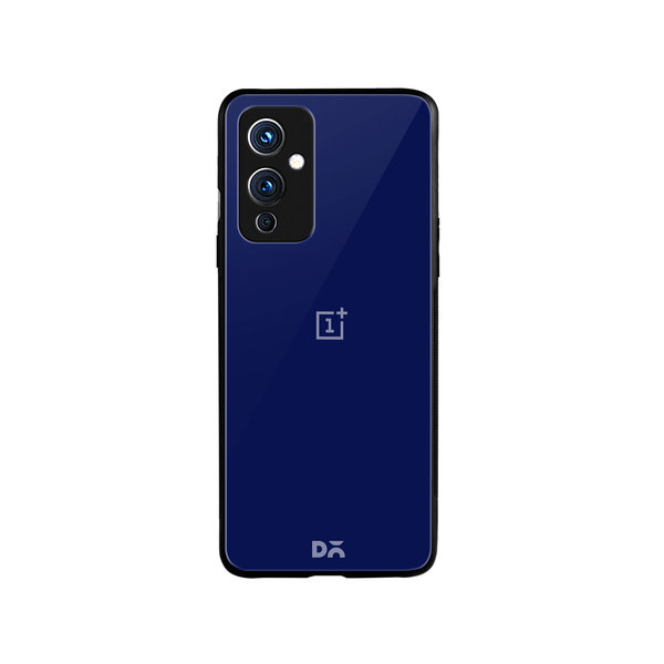 

DailyObjects Navy Blue Glass Case Cover For OnePlus 9