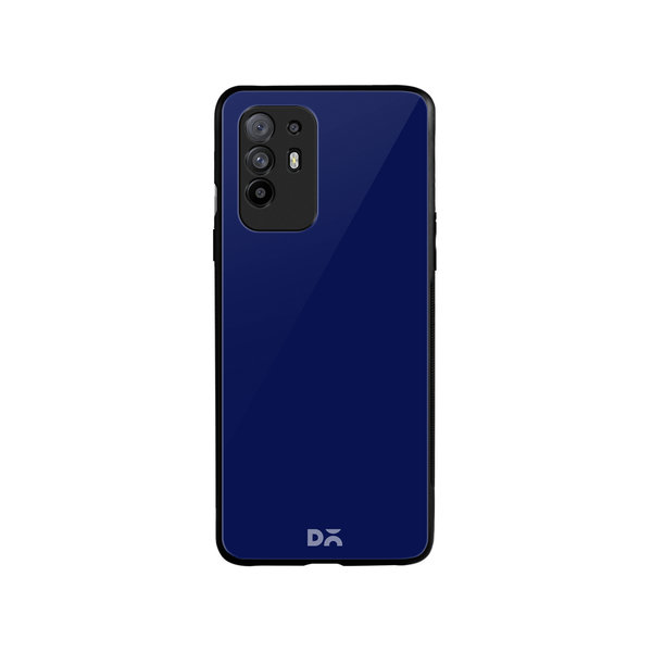 

DailyObjects Navy Blue Glass Case Cover For Oppo F19 Pro Plus