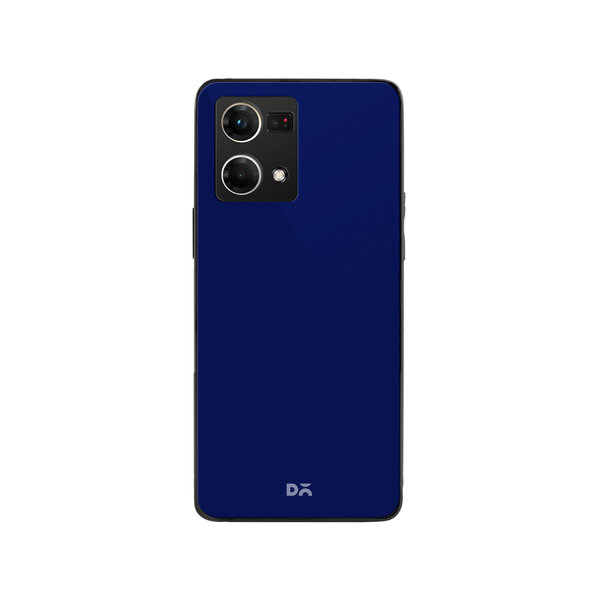 

DailyObjects Navy Blue Glass Case Cover For Oppo F21 Pro
