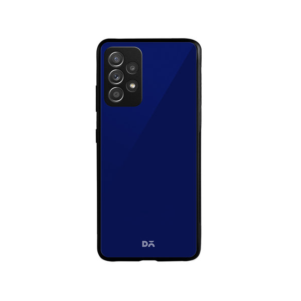 DailyObjects Navy Blue Glass Case Cover For Samsung Galaxy A73