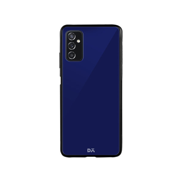 DailyObjects Navy Blue Glass Case Cover For Samsung Galaxy M52