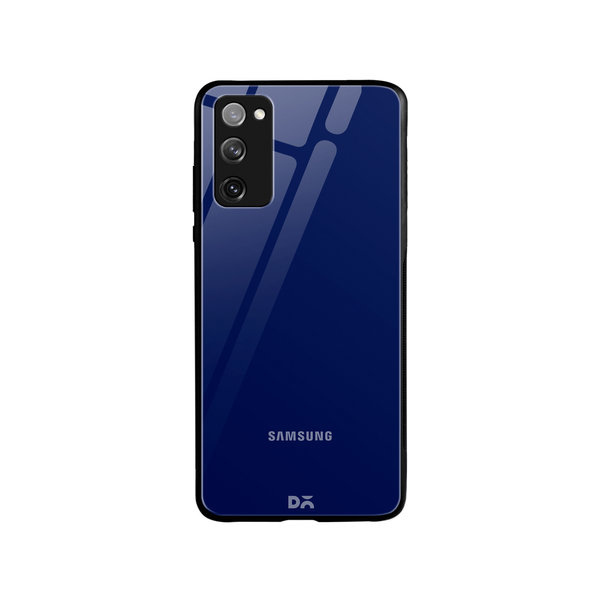 

DailyObjects Navy Blue Glass Case Cover For Samsung Galaxy S20 FE