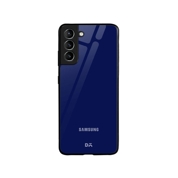 DailyObjects Navy Blue Glass Case Cover For Samsung Galaxy S21 FE