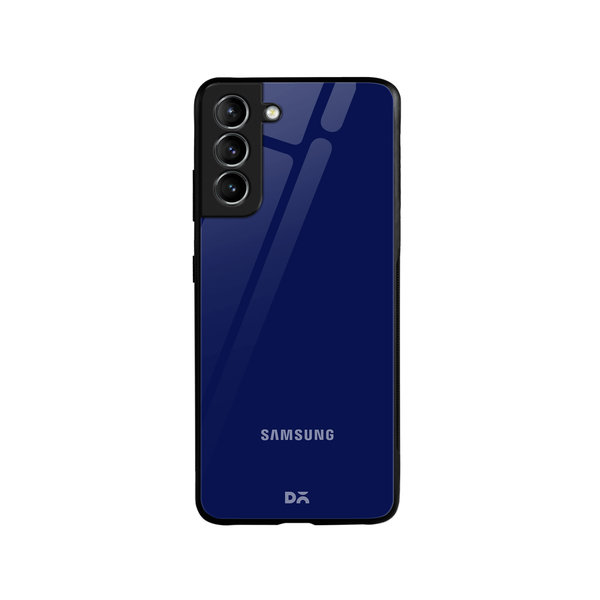 

DailyObjects Navy Blue Glass Case Cover For Samsung Galaxy S21 Plus