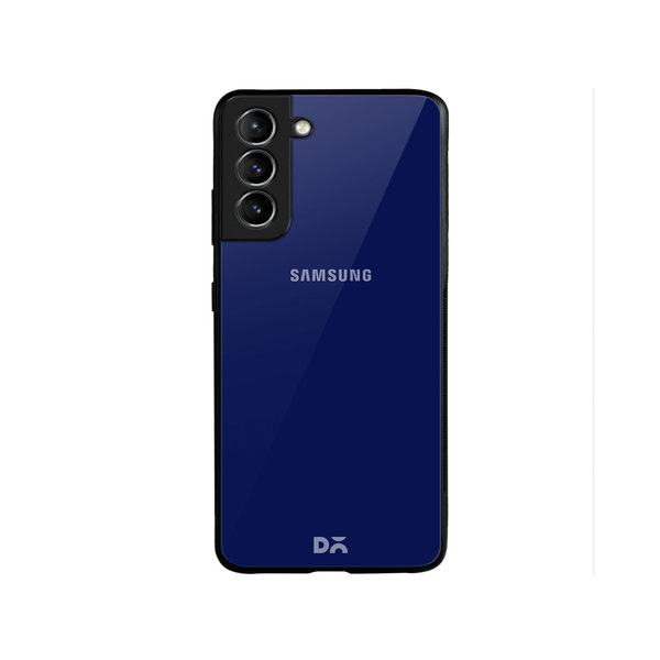 

DailyObjects Navy Blue Glass Case Cover For Samsung Galaxy S22