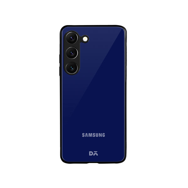 

DailyObjects Navy Blue Glass Case Cover For Samsung Galaxy S23 Plus