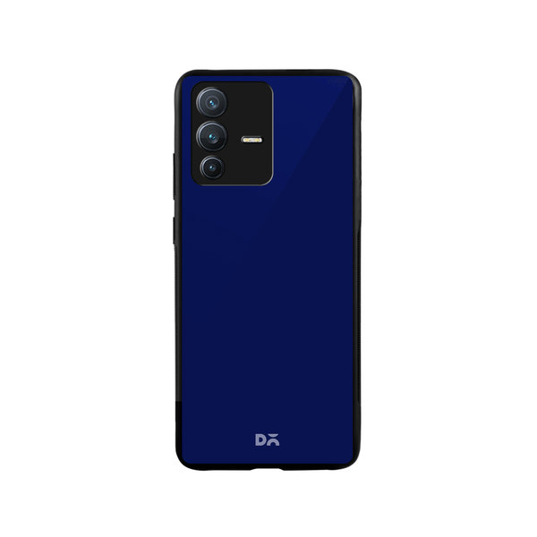 

DailyObjects Navy Blue Glass Case Cover For Vivo V23
