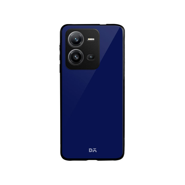 

DailyObjects Navy Blue Glass Case Cover For Vivo V25