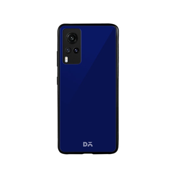 

DailyObjects Navy Blue Glass Case Cover For Vivo X60