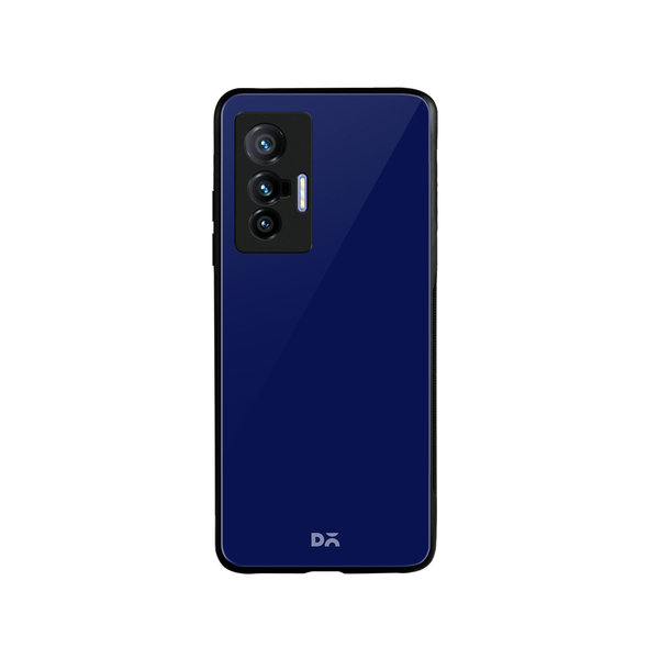 

DailyObjects Navy Blue Glass Case Cover For Vivo X70