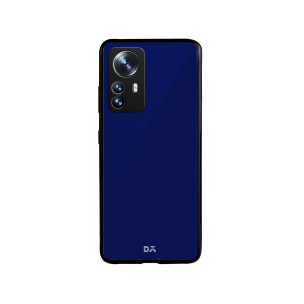 

DailyObjects Navy Blue Glass Case Cover For Xiaomi 12 Pro