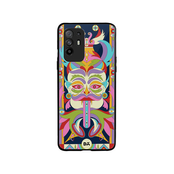 

DailyObjects Nazar Mela Glass Case Cover For Oppo F19 Pro Plus