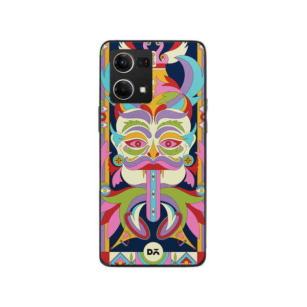 

DailyObjects Nazar Mela Glass Case Cover For Oppo Reno 7