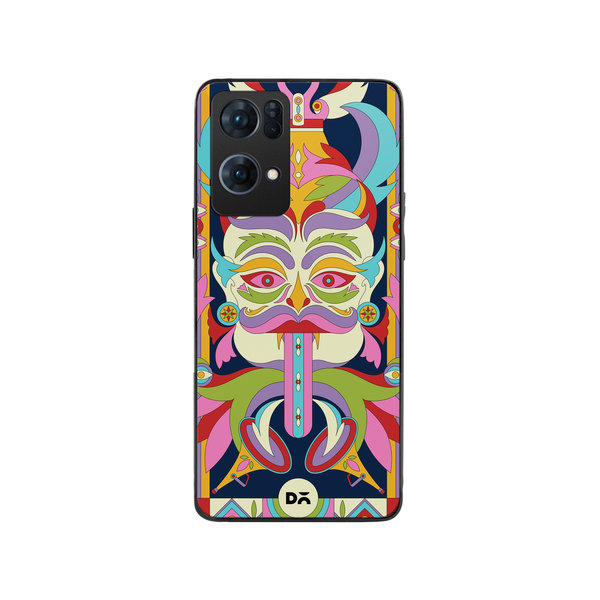 

DailyObjects Nazar Mela Glass Case Cover For Oppo Reno 7 Pro