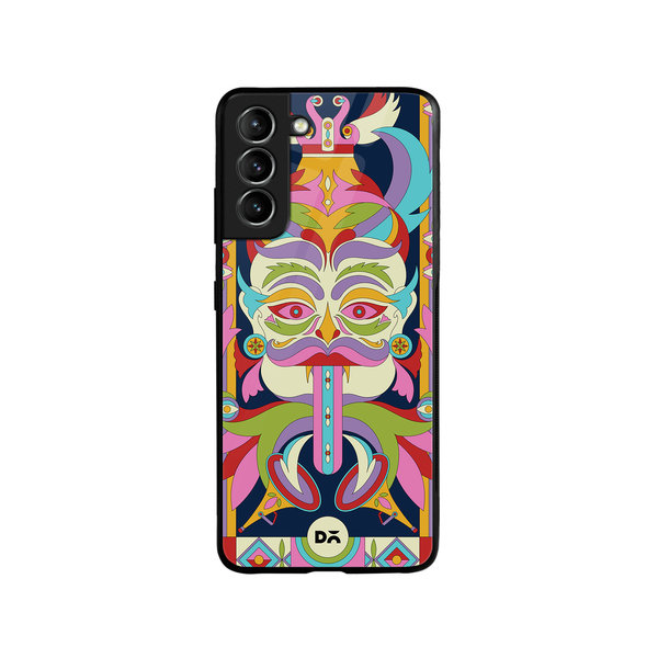 

DailyObjects Nazar Mela Glass Case Cover For Samsung Galaxy S21 FE