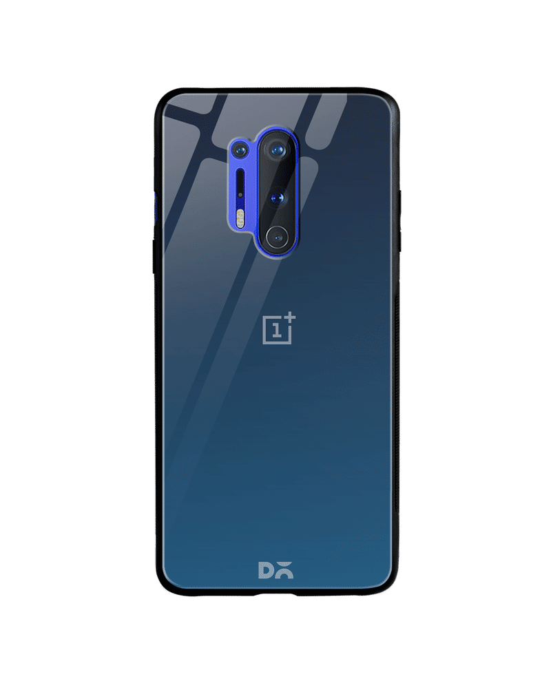 Nebula Blue Glass Case Cover For OnePlus 8 Pro