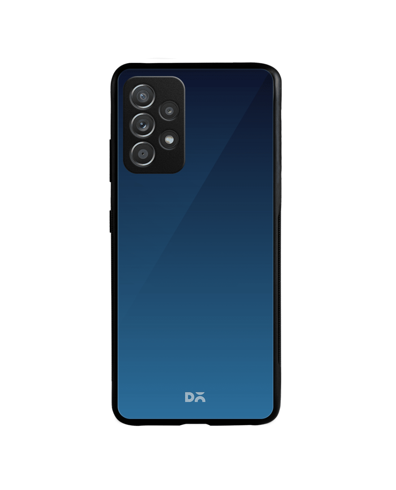 Nebula Blue Glass Case Cover For Samsung Galaxy A53