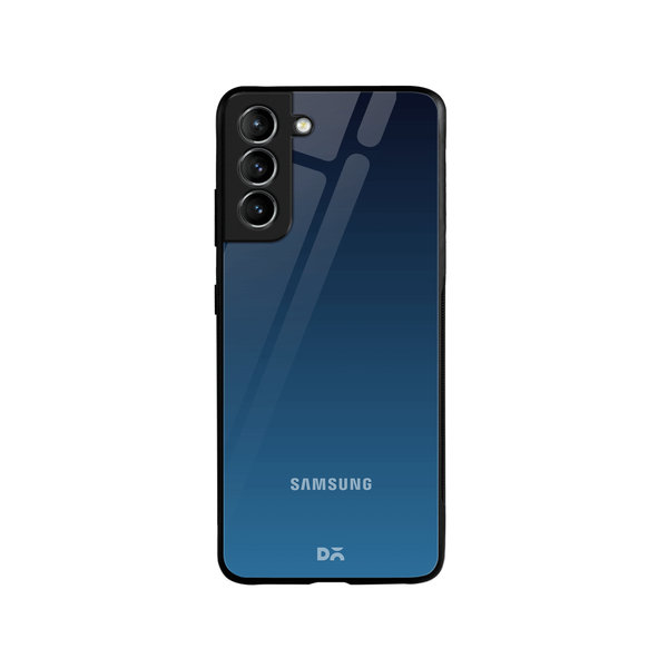 

DailyObjects Nebula Blue Glass Case Cover For Samsung Galaxy S21 Plus