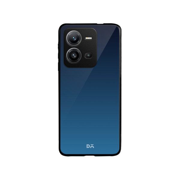 

DailyObjects Nebula Blue Glass Case Cover For Vivo V25