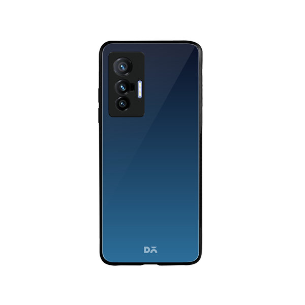 DailyObjects Nebula Blue Glass Case Cover For Vivo X70