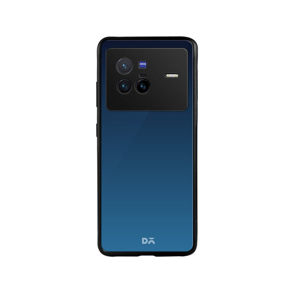 DailyObjects Nebula Blue Glass Case Cover For Vivo X80