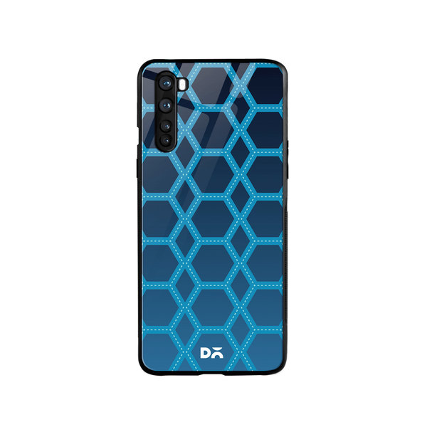 

DailyObjects Nebula Honeycomb Glass Case Cover For OnePlus Nord